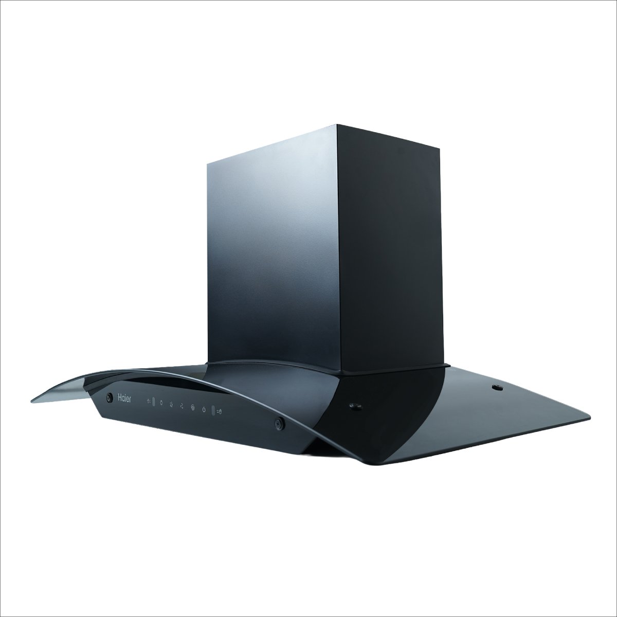 Haier 1500 m&sup3;h Suction Power Heat Auto Clean Filterless Black Chimney